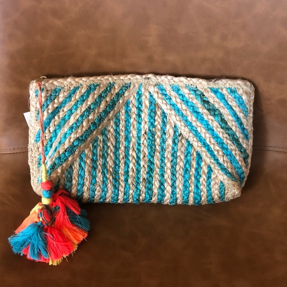 Francesca's Collections Bags New With Tags Francescas Straw Clutch